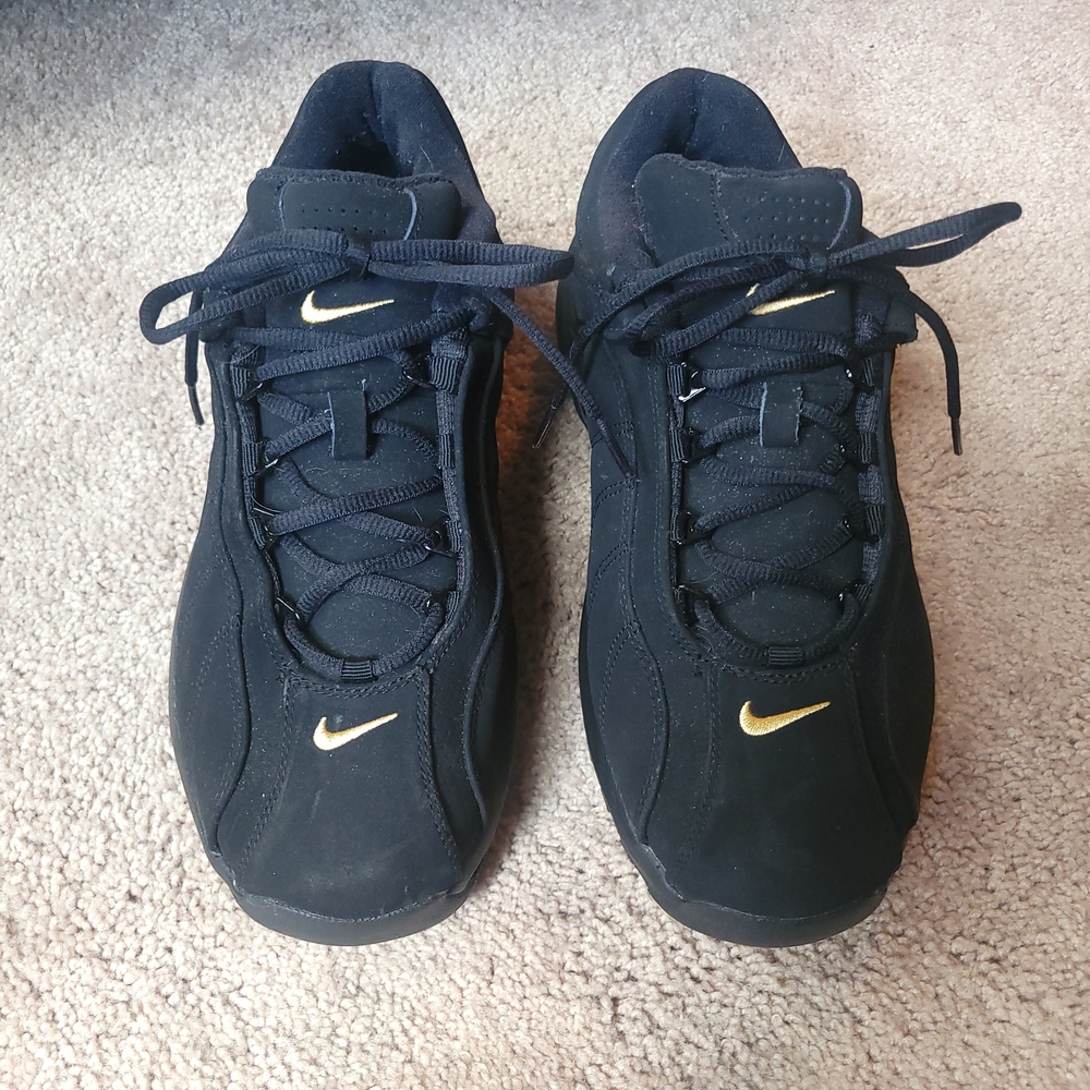 Nike Black and Gold Sleek Sneakers